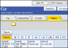 Illustration af kontrolpanelet