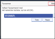 Illustration af kontrolpanelet