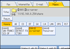 Illustration af kontrolpanelet