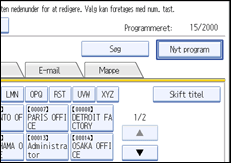 Illustration af kontrolpanelet