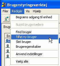 Billede af programskærmen