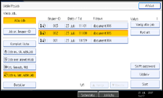 Illustration af betjeningspanelskærmbillede