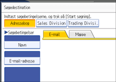 Illustration af skærm på kontrolpanel