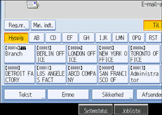 Illustration af skærm på kontrolpanel