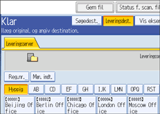 Illustration af skærm på kontrolpanel