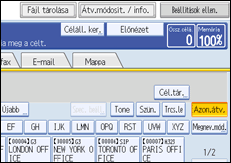 Vezérlőpanel képernyő - kép
