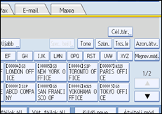 Vezérlőpanel képernyő - kép