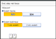 Vezérlőpanel képernyő - kép