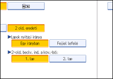 Vezérlőpanel képernyő - kép