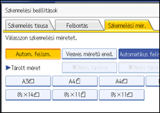 Vezérlőpanel képernyő - kép