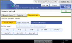 Vezérlőpanel képernyő - kép