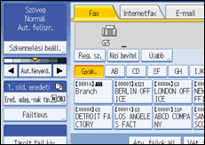 Vezérlőpanel képernyő - kép