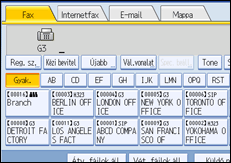 Vezérlőpanel képernyő - kép
