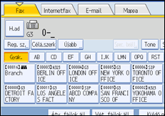 Vezérlőpanel képernyő - kép