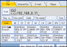 Vezérlőpanel képernyő - kép
