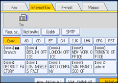 Vezérlőpanel képernyő - kép