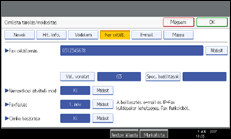 Vezérlőpanel képernyő - kép