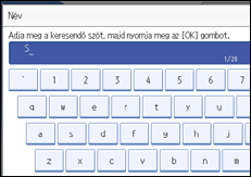 Vezérlőpanel képernyő - kép