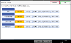 Vezérlőpanel képernyő - kép
