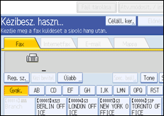 Vezérlőpanel képernyő - kép