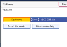Vezérlőpanel képernyő - kép