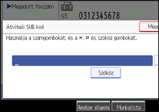 Vezérlőpanel képernyő - kép