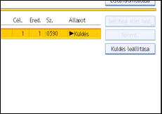 Vezérlőpanel képernyő - kép