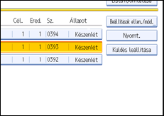 Vezérlőpanel képernyő - kép
