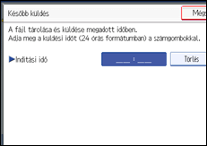 Vezérlőpanel képernyő - kép