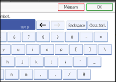Vezérlőpanel képernyő - kép