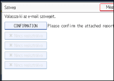 Vezérlőpanel képernyő - kép