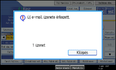 Vezérlőpanel képernyő - kép