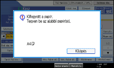 Vezérlőpanel képernyő - kép