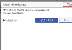 Vezérlőpanel képernyő - kép