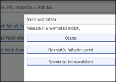 Vezérlőpanel képernyő - kép