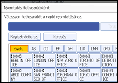 Vezérlőpanel képernyő - kép