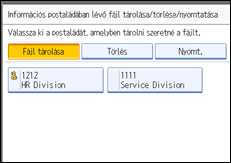 Vezérlőpanel képernyő - kép