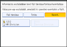 Vezérlőpanel képernyő - kép