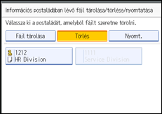 Vezérlőpanel képernyő - kép