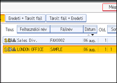 Vezérlőpanel képernyő - kép