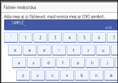 Vezérlőpanel képernyő - kép