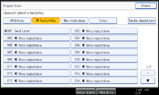 Vezérlőpanel képernyő - kép