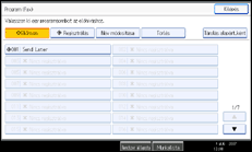 Vezérlőpanel képernyő - kép