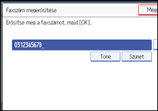 Vezérlőpanel képernyő - kép