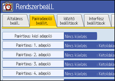 A kezel�panel k&eacute;perny�j&eacute;nek bemutat&aacute;sa