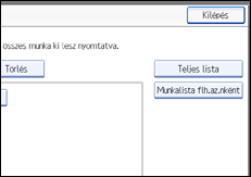 A kezel�panel k&eacute;perny�j&eacute;nek bemutat&aacute;sa