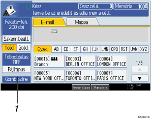 P&eacute;lda a m�veleti k&eacute;perny�kijelz&eacute;sre sz&aacute;mozott seg&iacute;ts&eacute;ggel