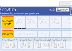 Illustrazione schermata pannello operativo