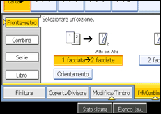 Illustrazione schermata pannello operativo