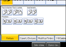 Illustrazione schermata pannello operativo